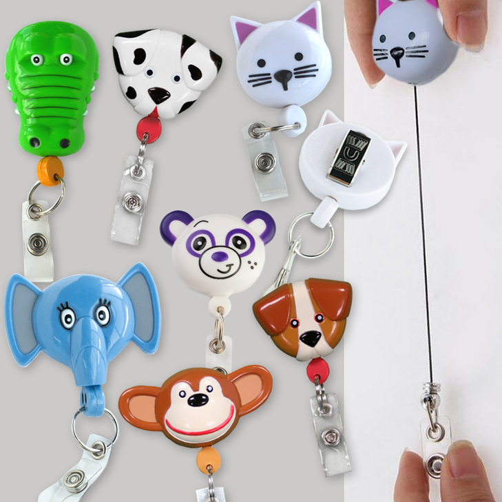 Cartoon Animals Dog Badge Holder Retractable Easy Pull Buckle Cute Nurse  Badge Reel Hospital Use – the best products in the Joom Geek online store