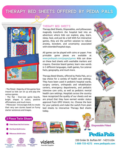 PLAYTIME THERAPY BED SHEETS Pedia Pals