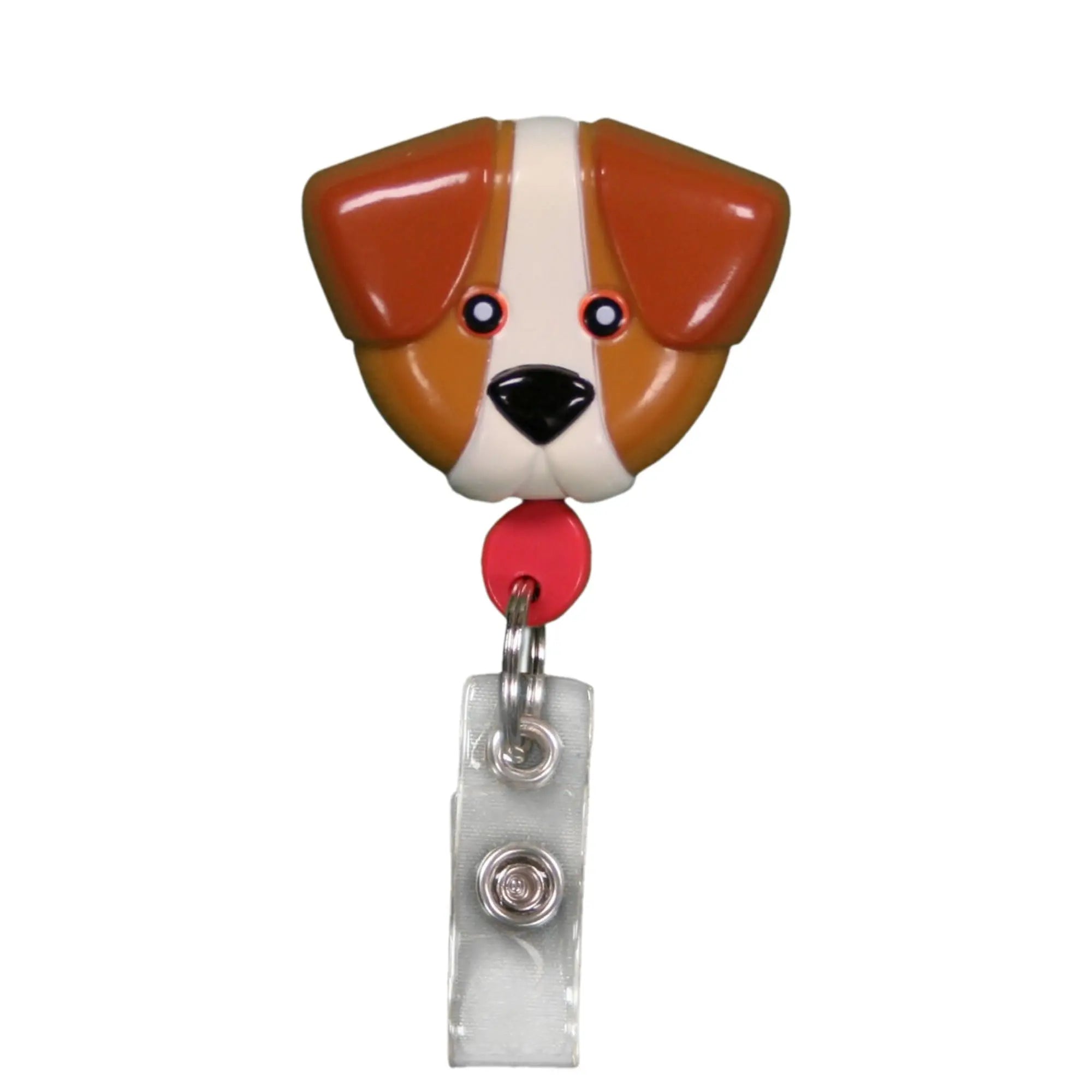 Personalized Nurse Badge Reel Pedia Pals Brown Dog