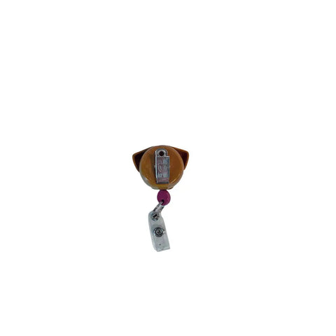 Pedia Pals Brown Dog Retractimal ID Tag Pedia Pals